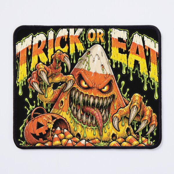 Item preview, Trick Or Eat Candy Corn Monster Halloween Art designed and sold by M. Mamdouh Artworks.