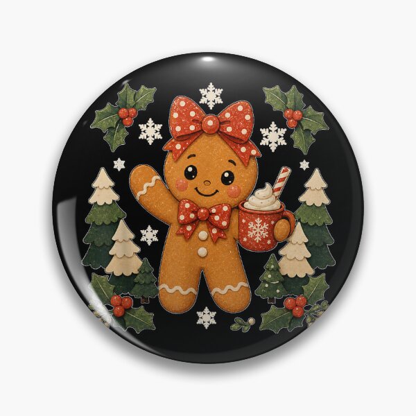 Artikelvorschau, Niedliche Lebkuchen-Weihnachtsgeschenke mit Schnee entworfen und verkauft von Chaya Reid.