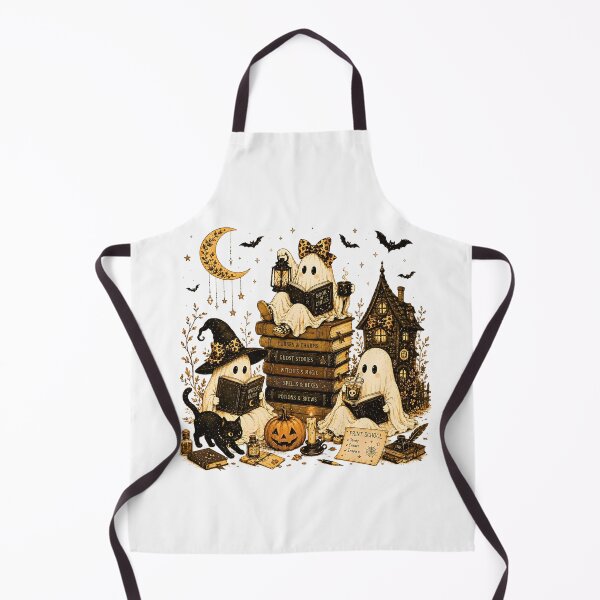 Item preview, Halloween Book Club Ghosts and Cozy Reading Vibes designed and sold by Byhergawaa.