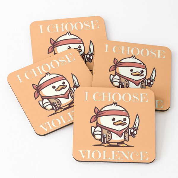 Item preview, I Choose Violence Funny Duck designed and sold by Fictio ⭐​⭐​⭐​⭐​⭐​.