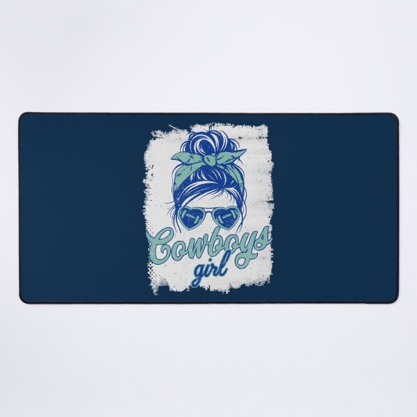 Item preview, Vintage Cowboys Girl Messy Bun Distressed Football Fan Team Spirit designed and sold by RockTheFeal.