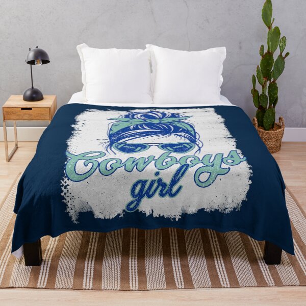 Item preview, Vintage Cowboys Girl Messy Bun Distressed Football Fan Team Spirit designed and sold by RockTheFeal.