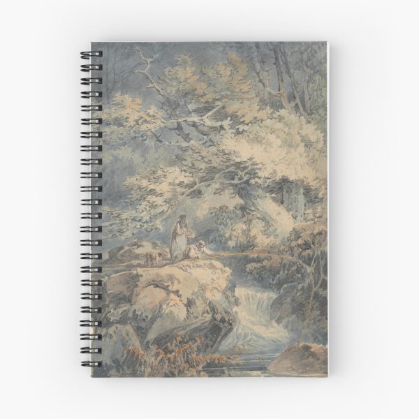 Item preview, The Angler - J.M.W. Turner Vintage Watercolor Landscape Fine Art designed and sold by ArtsyStopShop.