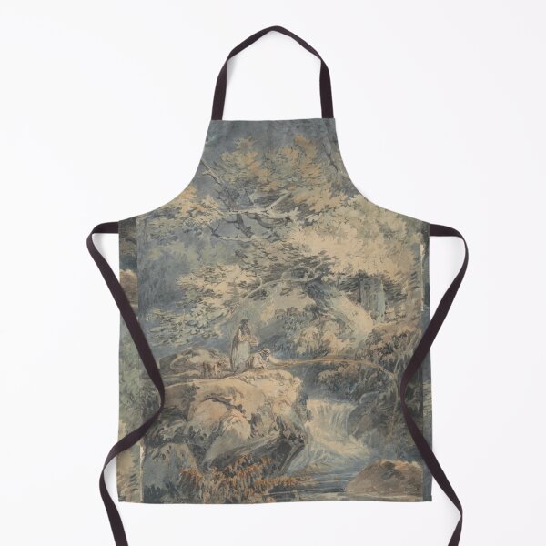 Item preview, The Angler - J.M.W. Turner Vintage Watercolor Landscape Fine Art designed and sold by ArtsyStopShop.