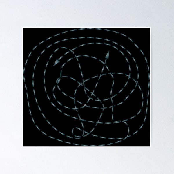 Item preview,  Tangled Dashed Line Maze Vector Puzzle with Arrows 3 designed and sold by ZorianArt.