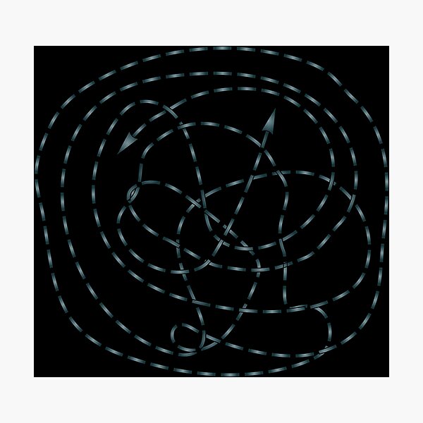 Item preview,  Tangled Dashed Line Maze Vector Puzzle with Arrows 3 designed and sold by ZorianArt.