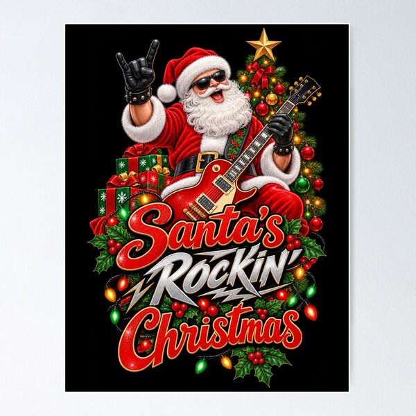 Item preview, Santa's Rockin' Christmas designed and sold by RockitBaby.