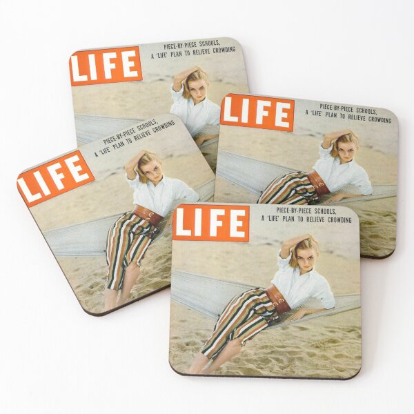 Item preview, Life Magazine Cover Vintage Girls Ladies Women Wall Art Poster Print Tee Cushion Mug Shirt designed and sold by Cool Robot Bro..