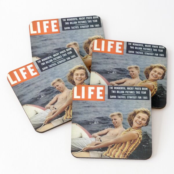 Item preview, Life Magazine Cover Vintage Girls Ladies Women Wall Art Poster Print Tee Cushion Mug Shirt designed and sold by Cool Robot Bro..