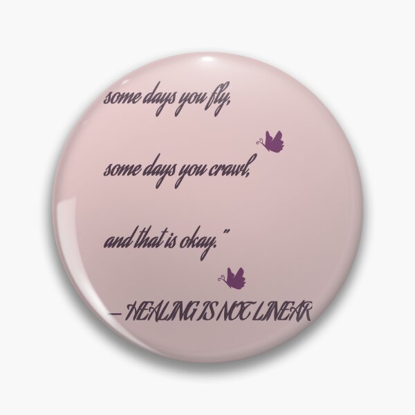 Item preview, Healing Is Not Linear Mental Health Inspirational Typography designed and sold by Chirayu1111.
