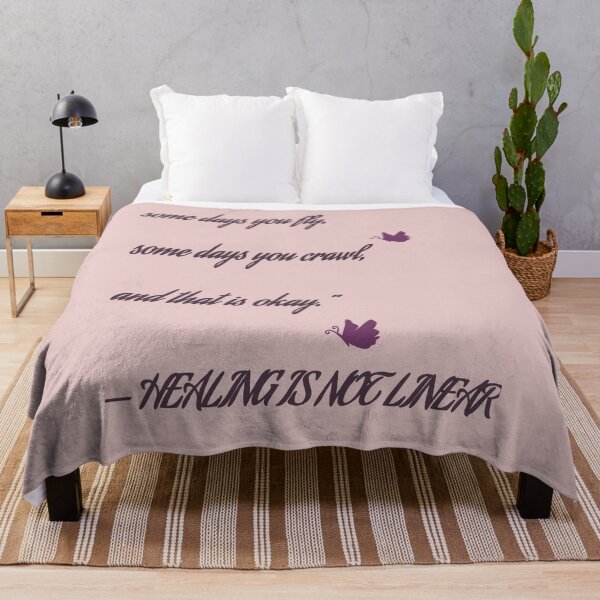 Item preview, Healing Is Not Linear Mental Health Inspirational Typography designed and sold by Chirayu1111.