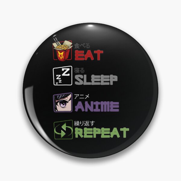 Item preview, EAT SLEEP ANIME REPEAT designed and sold by MSMartgallery.