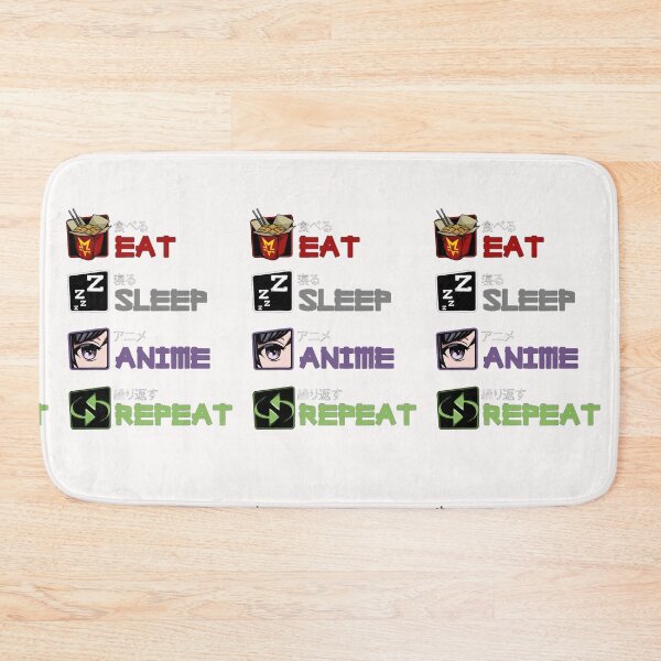 Item preview, EAT SLEEP ANIME REPEAT designed and sold by MSMartgallery.