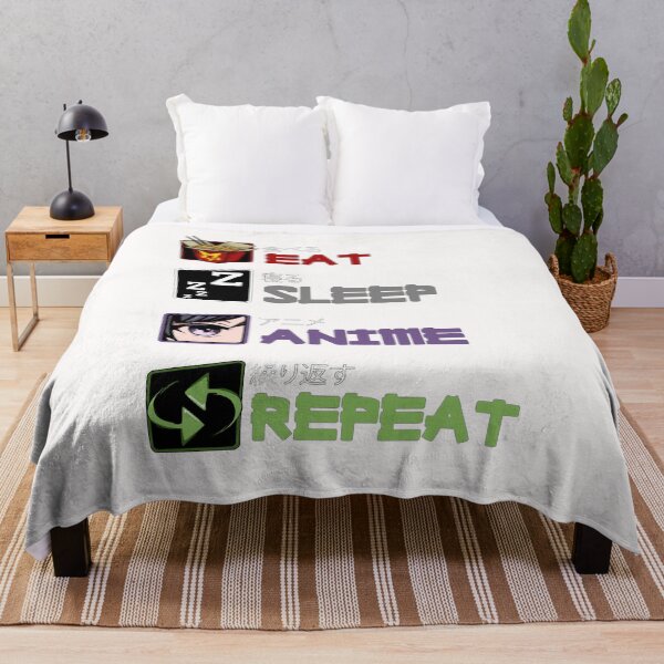 Item preview, EAT SLEEP ANIME REPEAT designed and sold by MSMartgallery.
