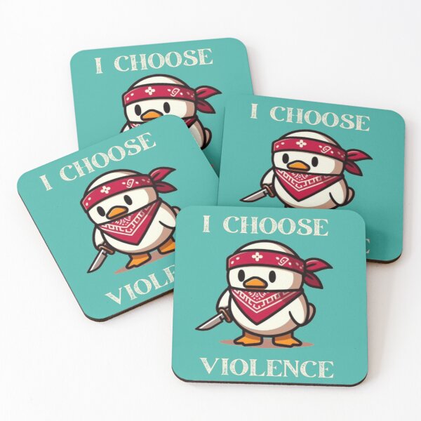 Item preview, I Choose Violence Funny Duck designed and sold by Fictio ⭐​⭐​⭐​⭐​⭐​.