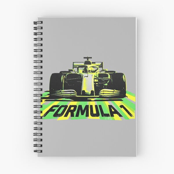 Item preview, Formula 1 Racing Car Neon Yellow Front View Motorsport Graphic designed and sold by KiwiRider.