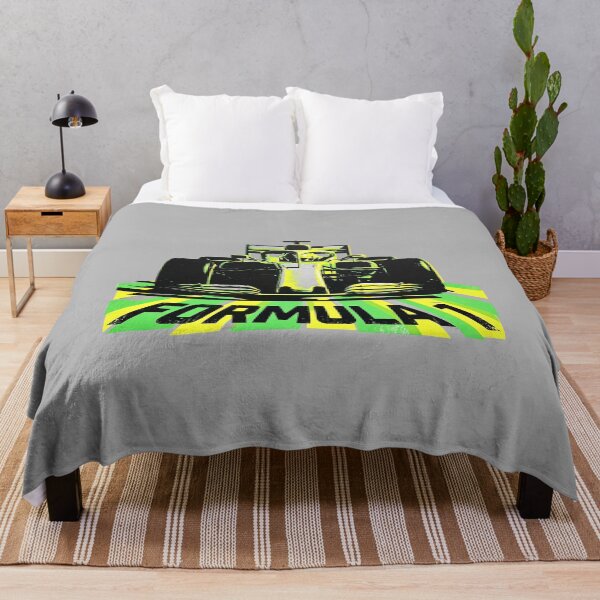 Item preview, Formula 1 Racing Car Neon Yellow Front View Motorsport Graphic designed and sold by KiwiRider.