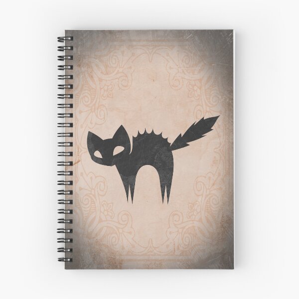 Item preview, A Spooky Arched Black Cat Jagged Silhouette in Faded Orange designed and sold by Ghoul Enterprises.