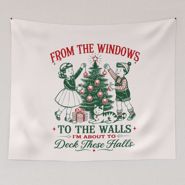 Item preview, from The Windows to The Walls I'm About Deck Halls Christmas  designed and sold by TiaraHans.