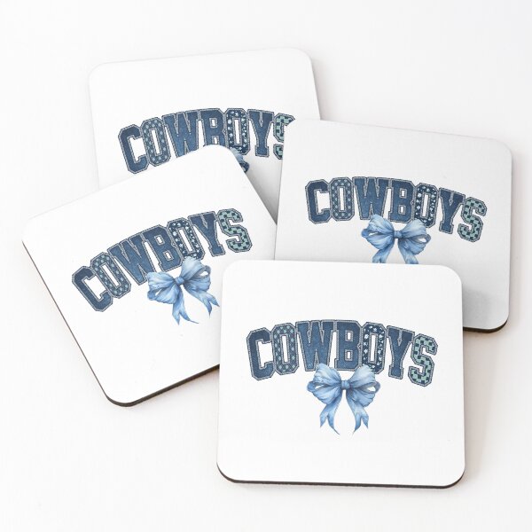 Item preview, Cowboys Blue Coquette Bow Distressed Football Team Spirit designed and sold by RockTheFeal.