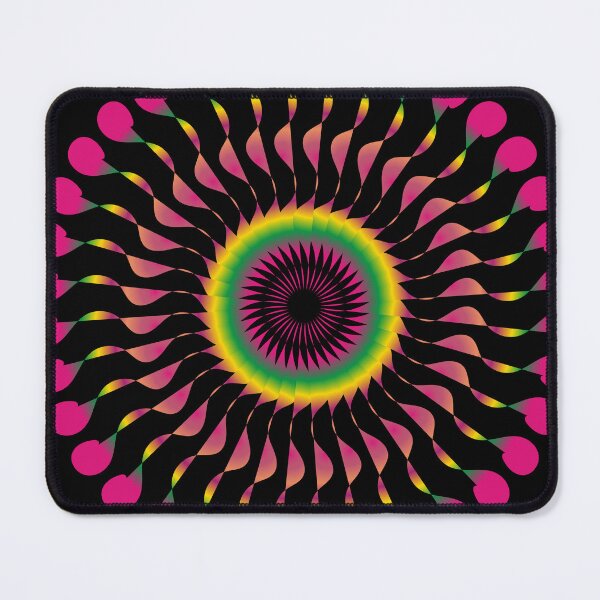 Item preview, Psychedelic Mandala Trippy Optical Illusion designed and sold by ZorianArt.