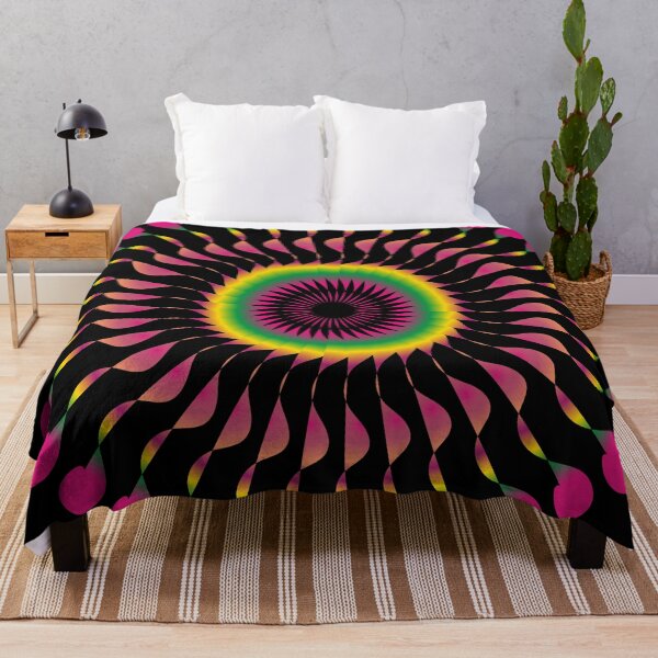 Item preview, Psychedelic Mandala Trippy Optical Illusion designed and sold by ZorianArt.