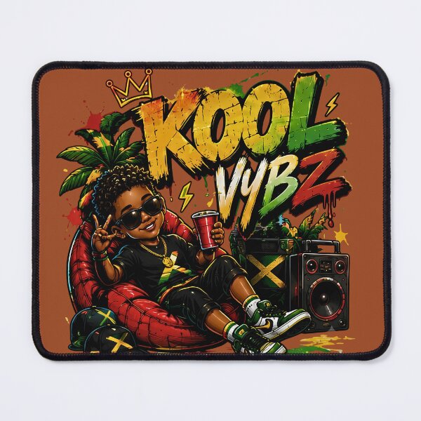 Item preview, Kool Vybz Reggae Island Vibe Chill Kid Graphic Art designed and sold by digitalbob60.