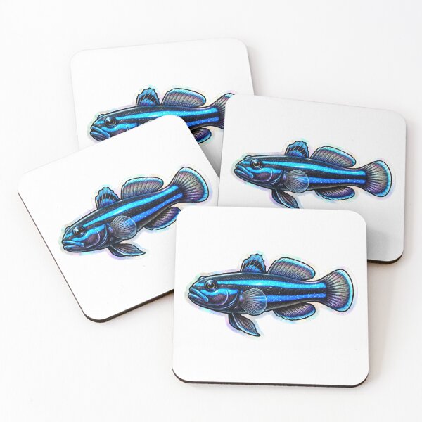 Item preview, Neon Goby Galaxy Style Reef Fish Art designed and sold by KenworksDigital.