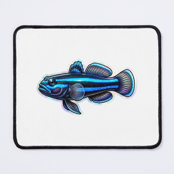 Item preview, Neon Goby Galaxy Style Reef Fish Art designed and sold by KenworksDigital.