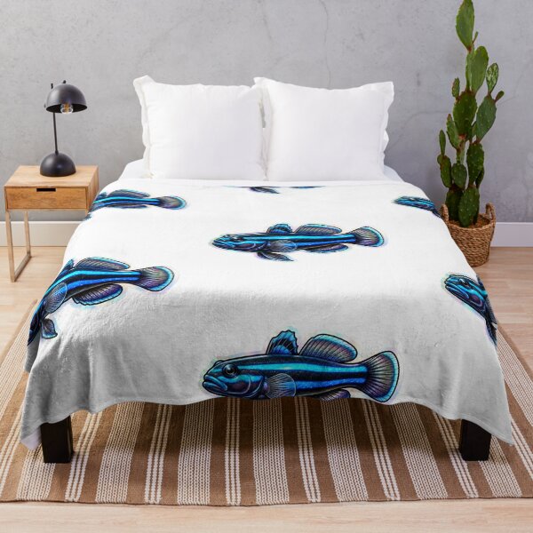 Item preview, Neon Goby Galaxy Style Reef Fish Art designed and sold by KenworksDigital.