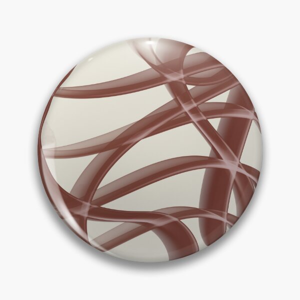 Item preview, Abstract Line Art Swirl - Terracotta Brown Cream designed and sold by CaramelCo.
