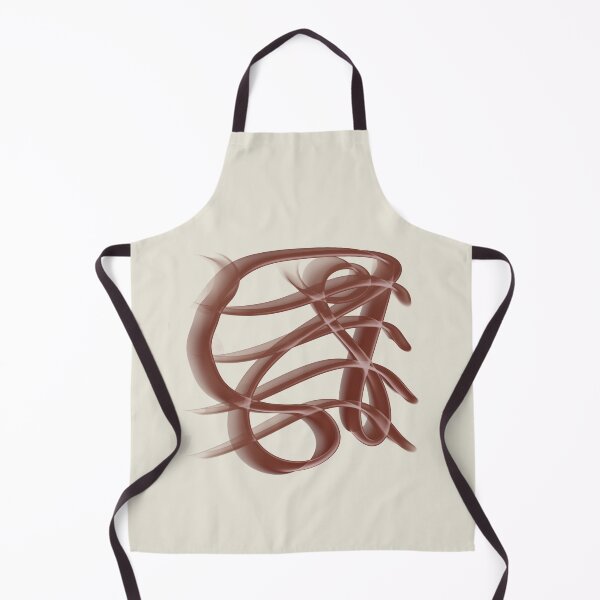 Item preview, Abstract Line Art Swirl - Terracotta Brown Cream designed and sold by CaramelCo.