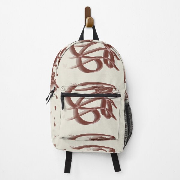 Item preview, Abstract Line Art Swirl - Terracotta Brown Cream designed and sold by CaramelCo.