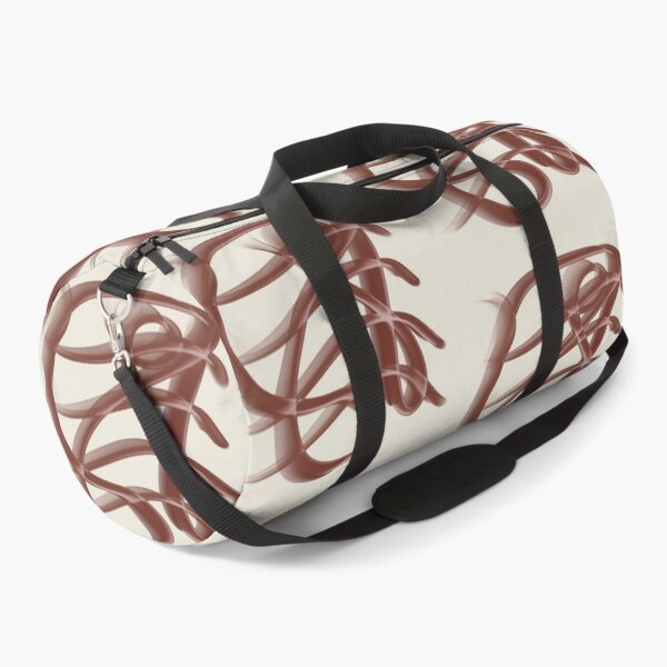 Aperçu de l'œuvre Abstract Line Art Swirl - Terracotta Brown Cream créée et vendue par CaramelCo.