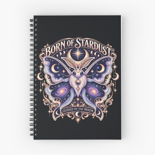 Item preview, Born Of Stardust Celestial Moth Guided By Moon Art designed and sold by M. Mamdouh Artworks.