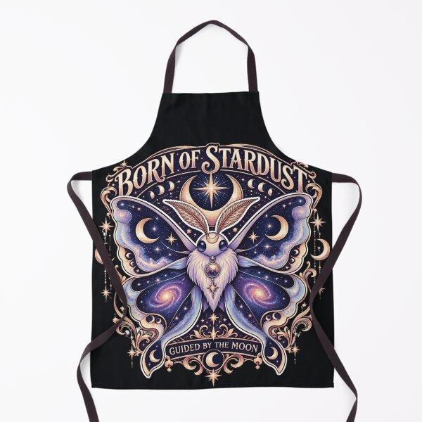 Item preview, Born Of Stardust Celestial Moth Guided By Moon Art designed and sold by M. Mamdouh Artworks.
