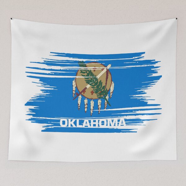 Item preview, Oklahoma Distressed Flag Veteran Gift Military Pride OK designed and sold by shitpostee.