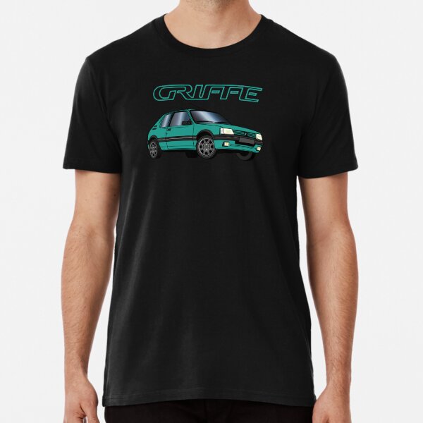 205 GTI 1.9 91 Green Fluorit Klaue Premium T-Shirt