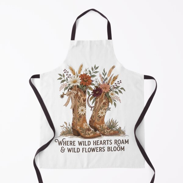 Item preview, Where Wild Hearts Roam Wildflower Cowboy Boots Western designed and sold by designwiss.