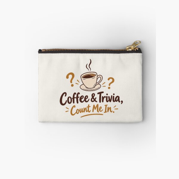 Item preview, Coffee & Trivia Count Me In – Funny Coffee Lover Quiz Design designed and sold by Verycutethings.