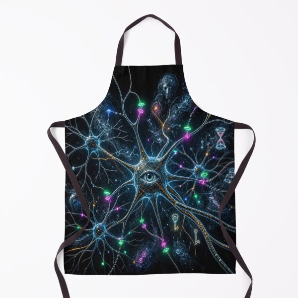 Item preview, Cosmic Neuron Network Heart - Psychedelic All-Seeing Eye World designed and sold by Breezes-of-Ida.