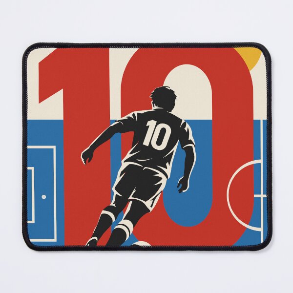 Item preview, Number 10 Football Art Print, Soccer Player Print, Bauhaus Football Art, Number 10 Soccer Decor, Football Gift, Sports Room Print designed and sold by Studio pod Burom.