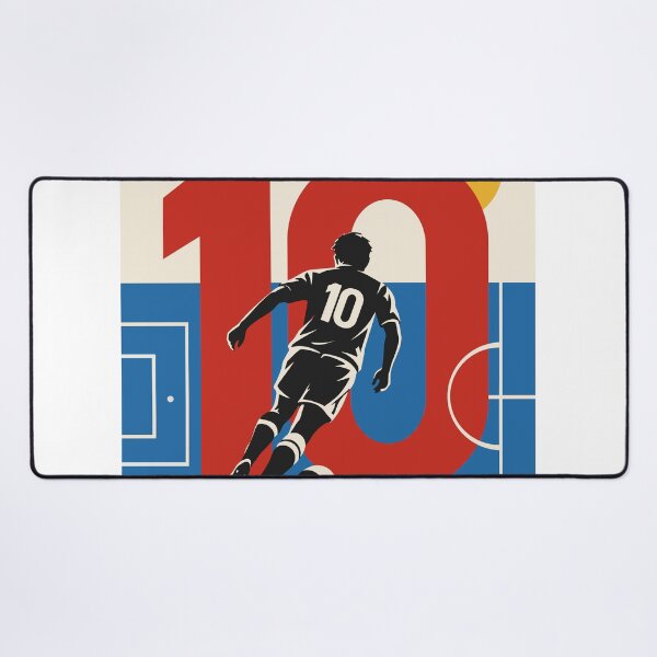 Item preview, Number 10 Football Art Print, Soccer Player Print, Bauhaus Football Art, Number 10 Soccer Decor, Football Gift, Sports Room Print designed and sold by Studio pod Burom.