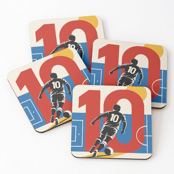 Item preview, Number 10 Football Art Print, Soccer Player Print, Bauhaus Football Art, Number 10 Soccer Decor, Football Gift, Sports Room Print designed and sold by Studio pod Burom.
