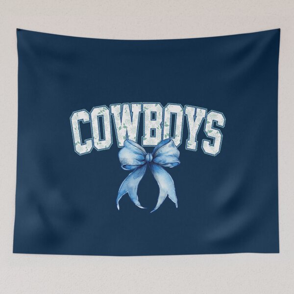 Item preview, Cowboys Blue Coquette Bow designed and sold by RockTheFeal.