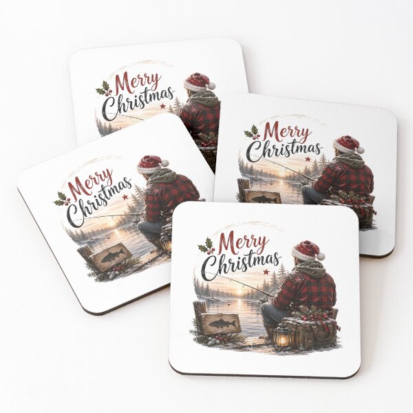 Item preview, Christmas Fishing by the Lake designed and sold by Wild Ink Studio by Barbara.