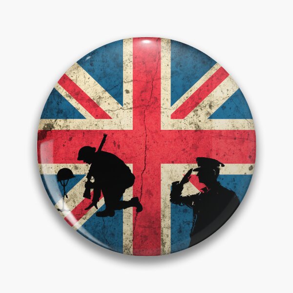 Item preview, Union Jack Flag with Remembrance Theme  designed and sold by AndysTeeShop.