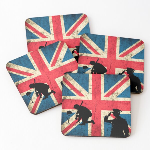 Item preview, Union Jack Flag with Remembrance Theme  designed and sold by AndysTeeShop.