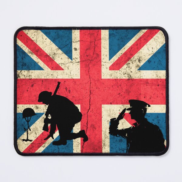 Item preview, Union Jack Flag with Remembrance Theme designed and sold by AndysTeeShop.