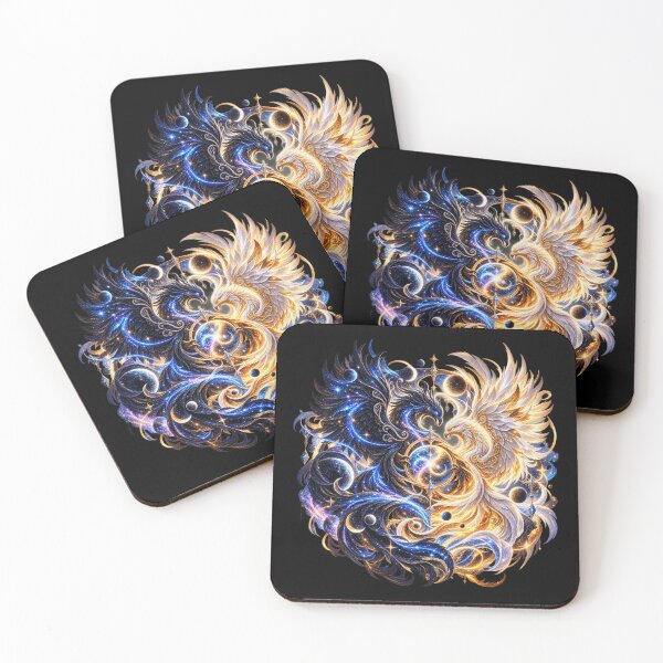 Item preview, Cosmic Balance Phoenix – Light and Shadow designed and sold by TroviTutto.